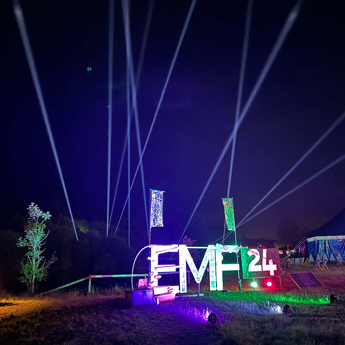 Shadowplay Installation at Electromagnetic Field Camp