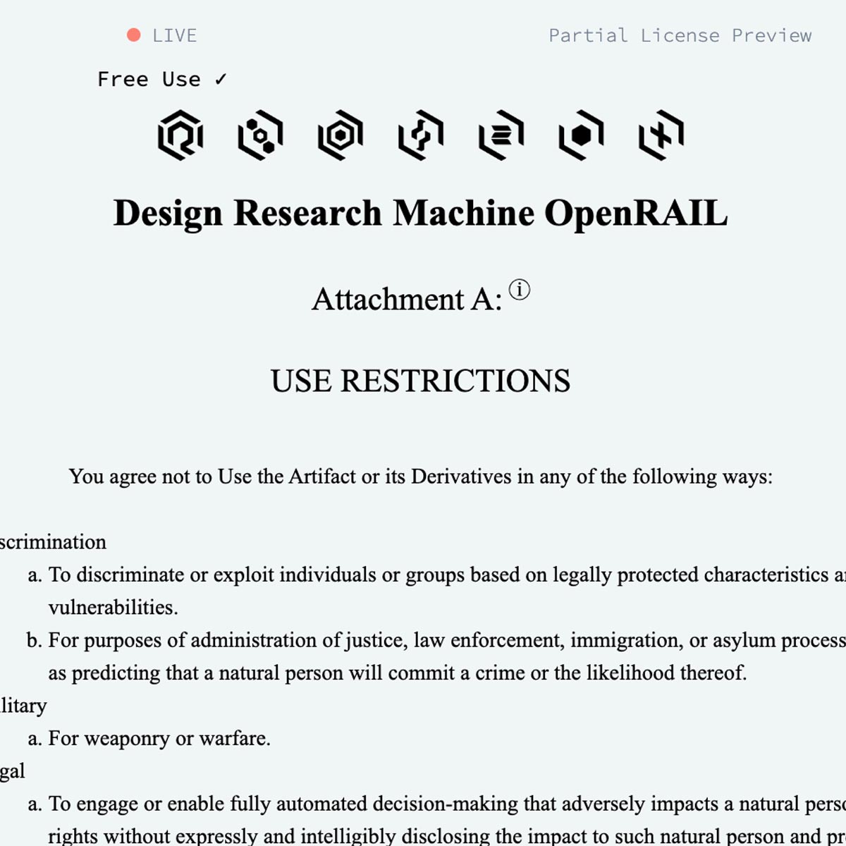 Responsible AI Licences Generator