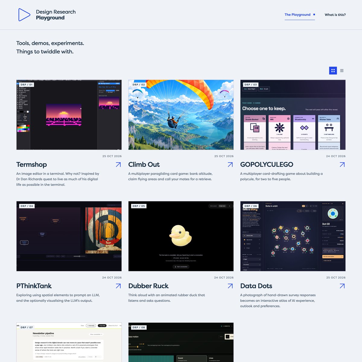 Introducing the Design Research Playground